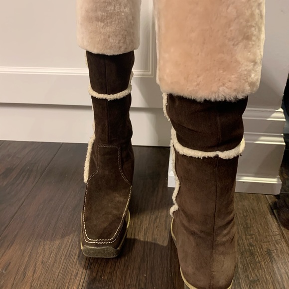 Elle fur and suede boots - Picture 3 of 5